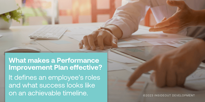 What makes a Performance Improvement Plan effective