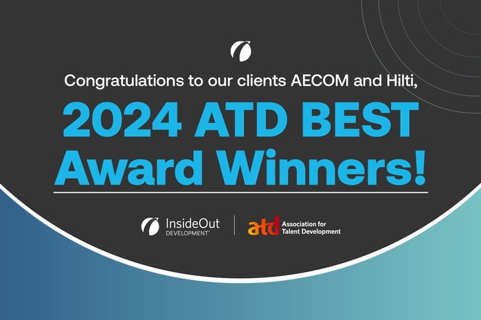 Celebrating Excellence- InsideOut Development Clients Shine as 2024 ATD BEST Award Winners_LI Post 3